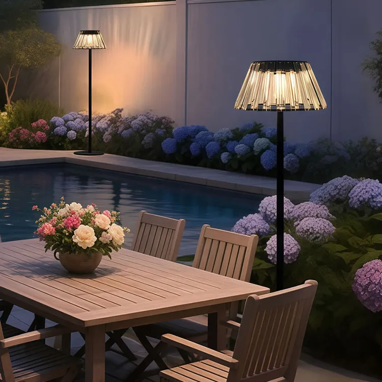 太阳能落地灯户外家用照明简约庭院可移动草坪阳台充电小夜灯装饰