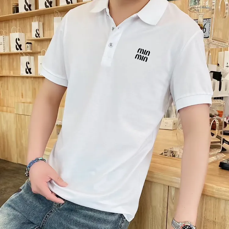 【路驰实体】夏季新款韩版修身丝光珠地棉时尚po L0衫