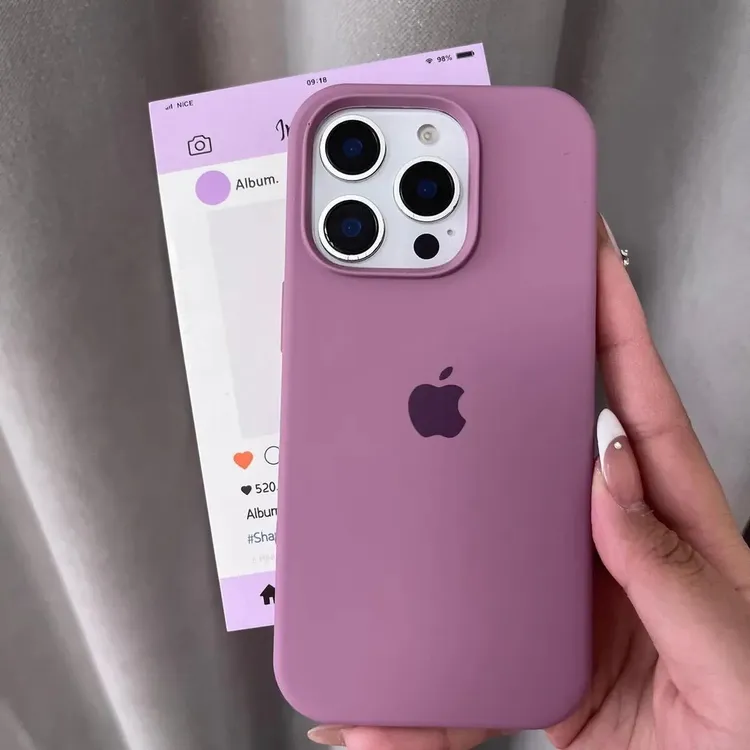 黑加仑iPhone16promax手机壳液态硅胶适用苹果15pro/13/12软壳14