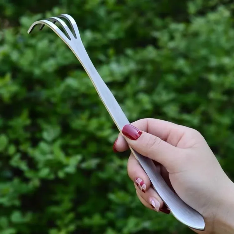不锈钢盆景专用耙园艺耙手工长款盆景种植两用松土压土器移植熊爪