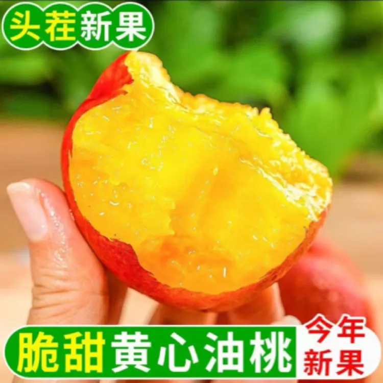 【坏果包赔】头茬黄心红油桃新鲜脆甜多汁当季水果可放软爆汁桃子