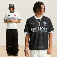 STK SmallTownKid西兰卡普土家族纹样民族风满印POLO领短袖T恤潮