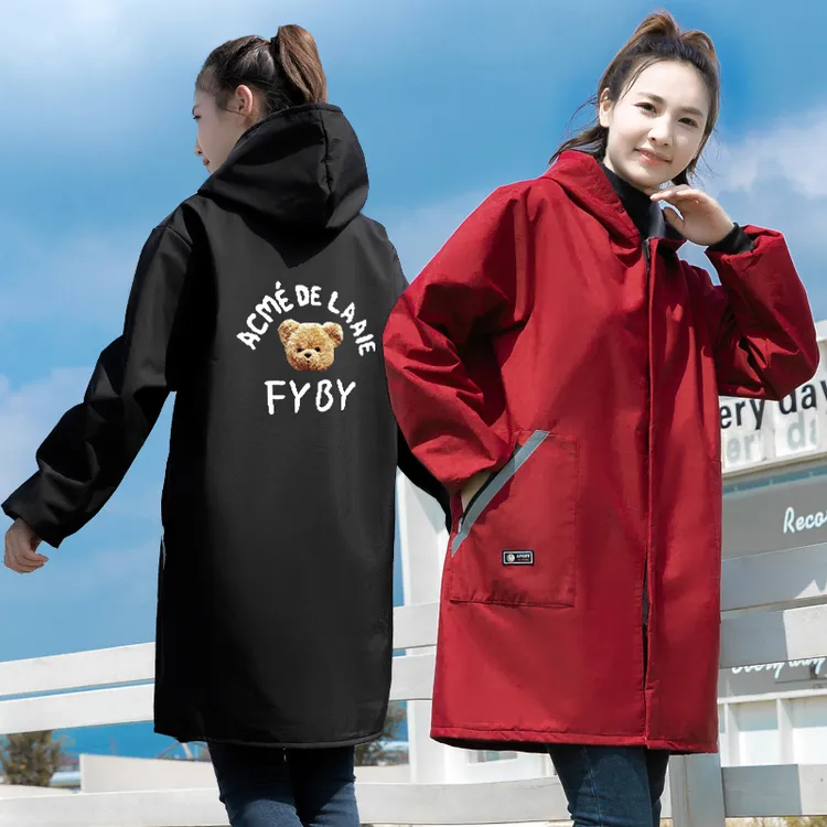 罩衣冬季加绒加厚保暖防风防寒外穿骑车干活上班防污耐脏耐磨工作