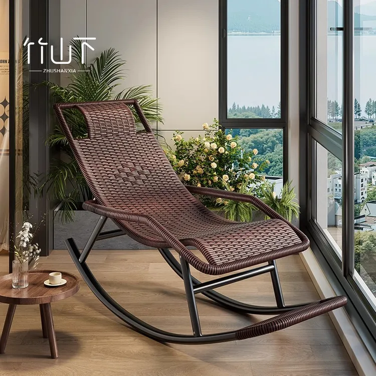 摇摇椅懒人可坐可躺可睡觉家用阳台休闲藤椅午睡躺椅办公室逍遥椅