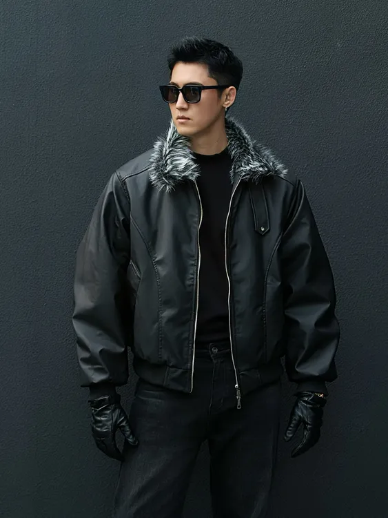 丁先森-2025新款座山雕休闲保暖秋冬板正加厚棉服夹克