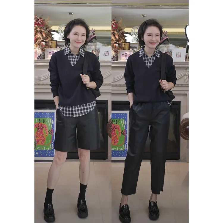 我是摩羯 剑桥图书馆 80支棉色织格纹绵羊毛假两件秋冬卫衣衬衫