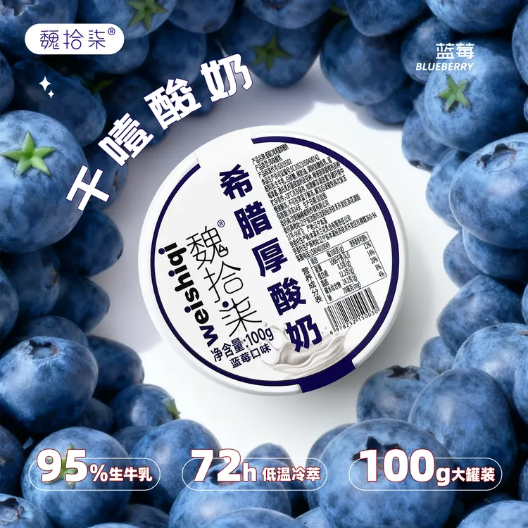 【达人专属】魏拾柒【希腊冷萃干噎酸奶】正版干巴酸奶固体酸奶超浓巨纯低卡低糖