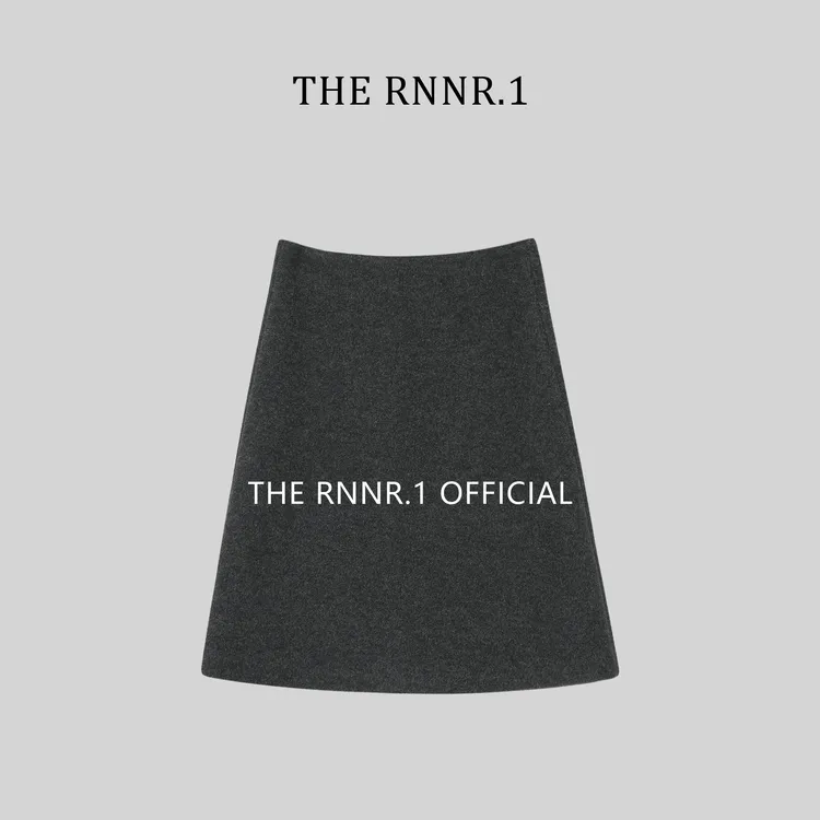 THE RNNR.1必入！法式简约老钱 极简百搭  羊毛绒感  A字半身裙