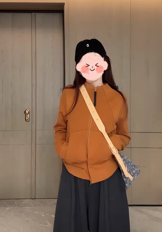 欧货立体剪裁秋季女士立领双拉链双腰线显瘦卫衣女2025新款上衣潮