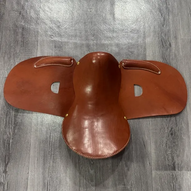 纯牛皮大号三花军马鞍皮壳