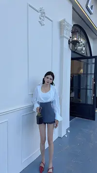 大气元（裤裙）洋气百搭花边裤裙