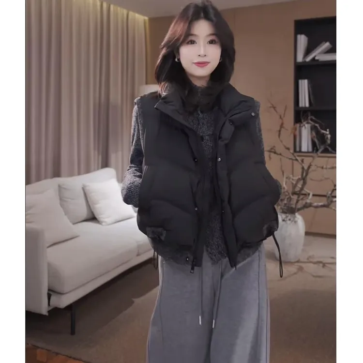 马甲2025新款今年流行爆款韩系时尚别致超好看夹棉加厚通勤外套女