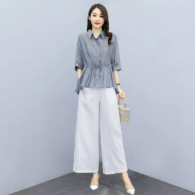 拉夏贝尔套装女夏2025新款高级感时尚洋气杭州品牌开春穿搭两件套