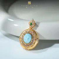 【凰一品】 海纹石拉丝款吊坠s925