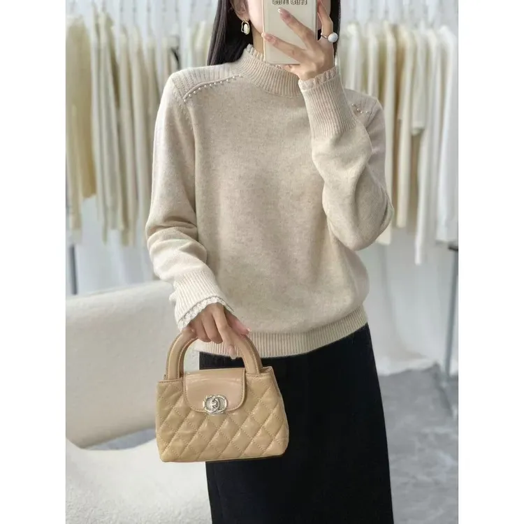 5089气质百搭毛衣针织开衫女新款外搭洋气小个子上衣针织纯色