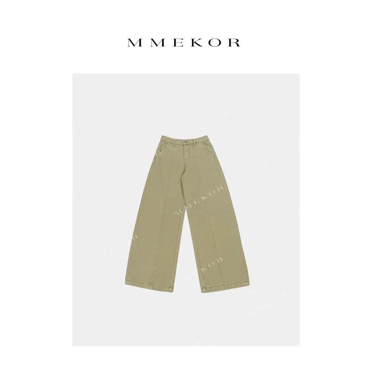 MMEKOR“厚乳裤”2025新款秋款摩登街头宝藏加绒牛仔裤 50088