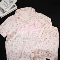 2025新款可外穿自嘲熊睡衣女夏季短袖短裤可爱甜美家居服套装