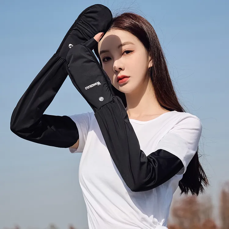 包指防晒冰丝袖套女夏季薄款骑行开车防紫外线护手臂冰袖高品质