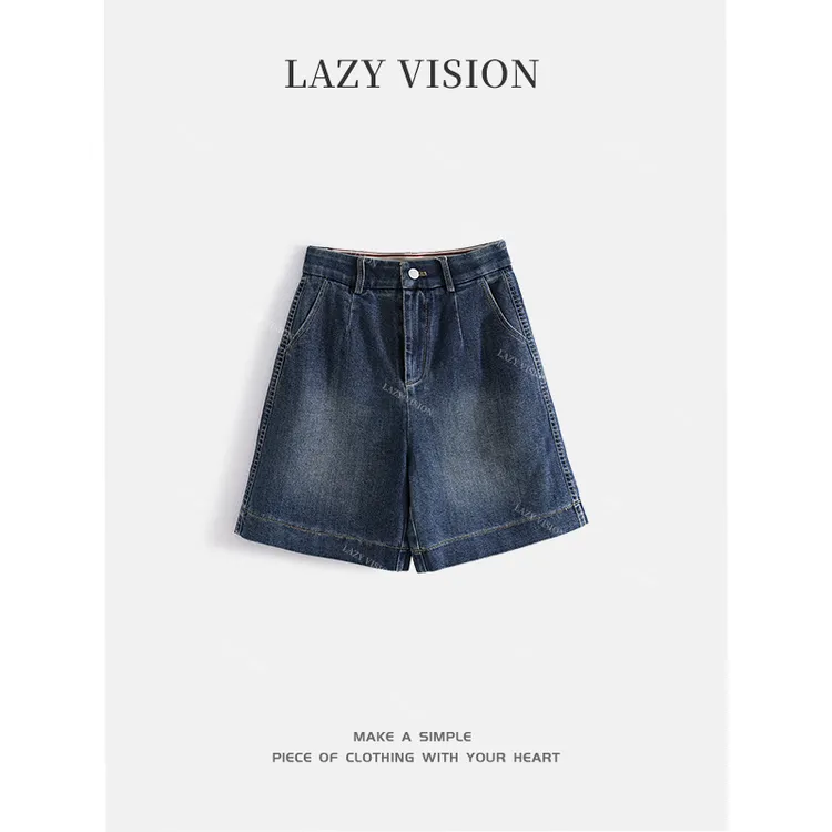 LAZYVISION新款夏季显瘦休闲牛仔女士中裤ZMD-27180