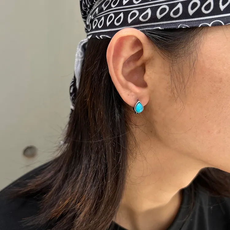 钛钢耳饰 原创民族风耳钉男士单只民族风小众轻奢耳饰复古耳环