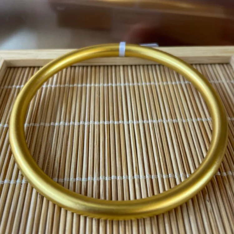 足金固口古法素圈手镯
