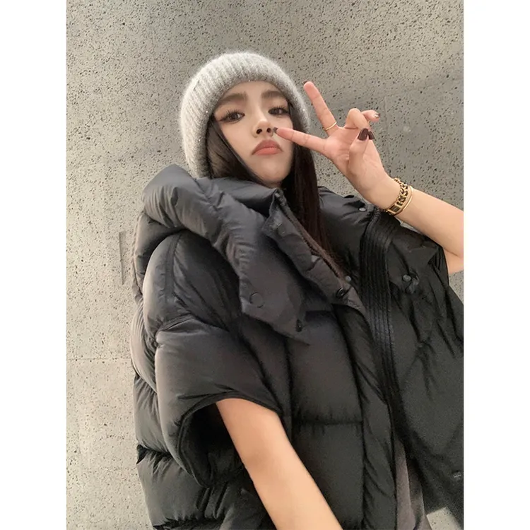 羽绒马甲背心女款2025新款秋冬季高级感坎肩外穿独特漂亮保暖马夹