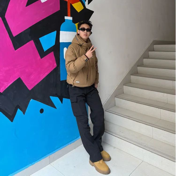 【ST】加绒暴风雪工装裤休闲男士百搭直筒宽松潮流情侣户外冬季裤子