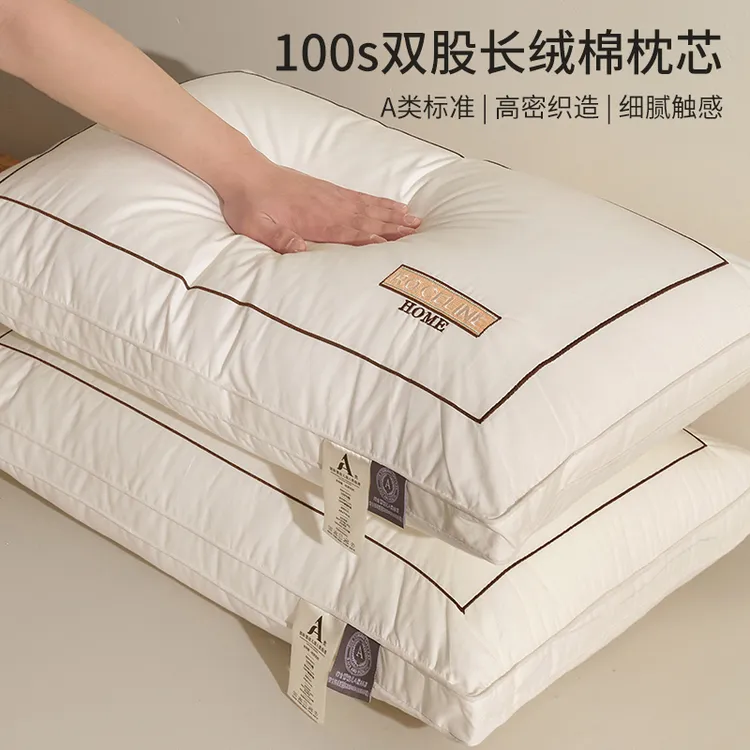 路约威格A类枕头一对装家用五星级酒店枕芯护颈椎助睡眠柔软成人