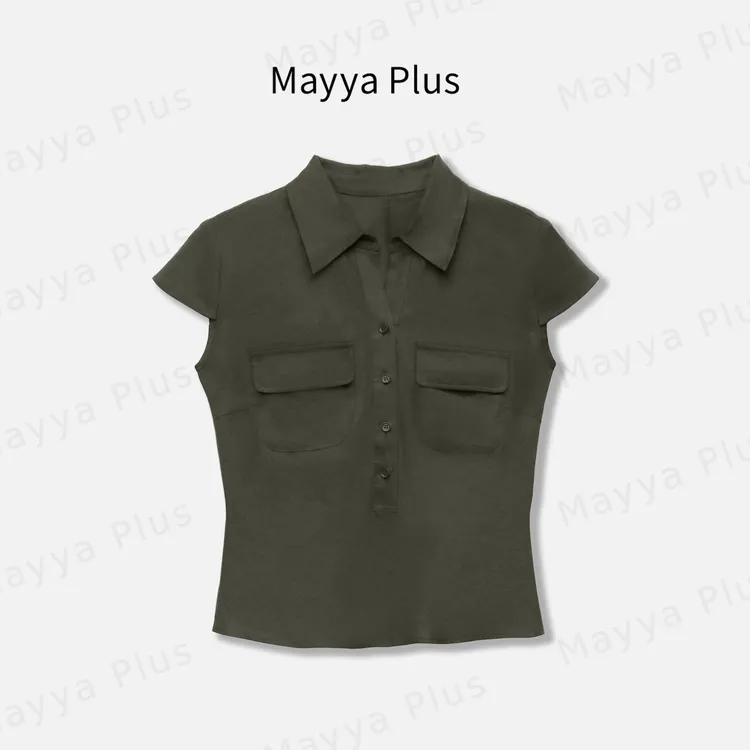 【反复心动】Mayya Plus麦芽定制亚麻气质衬衫夏季显瘦上衣32529003
