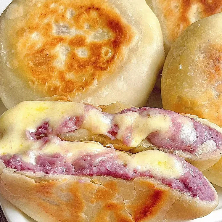 芋泥芝士饼薄煎饼酥饼速食营养懒人早饭早餐半成品速冻食品