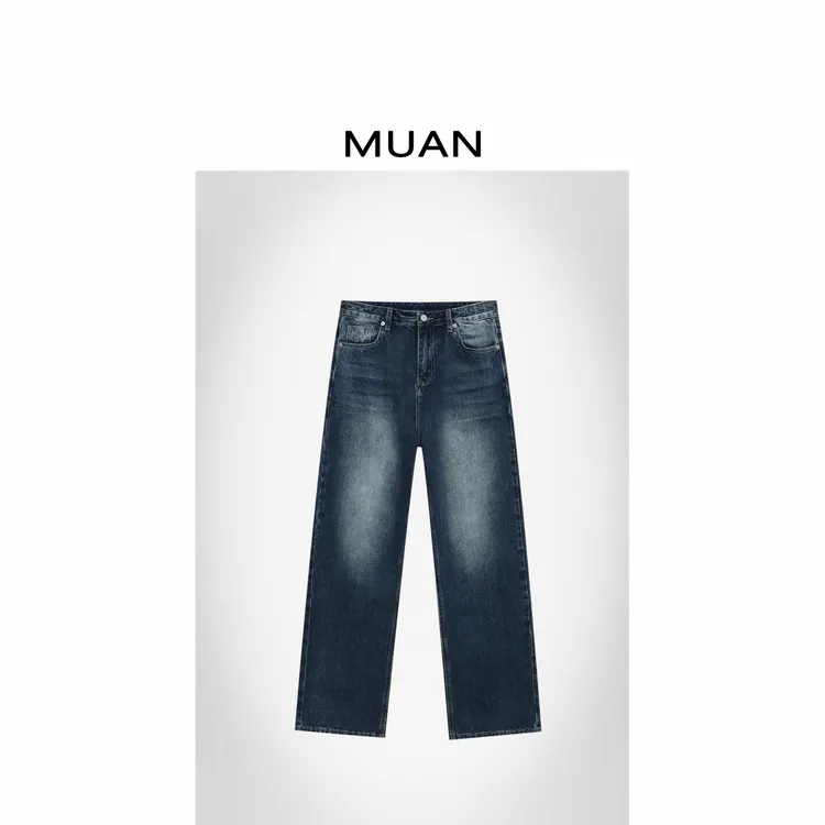 木岸MUAN：《多伦多牛仔》定制宽松阔腿牛仔裤水洗长裤女SJ-F8-507