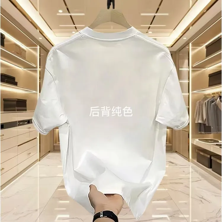 夏季潮流休闲百搭圆领上衣