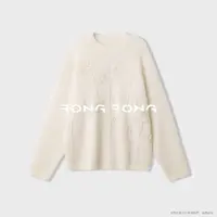 溶溶【花漾】RONGRONG 绵羊毛马海毛混纺空气感刺绣慵懒风毛衣726
