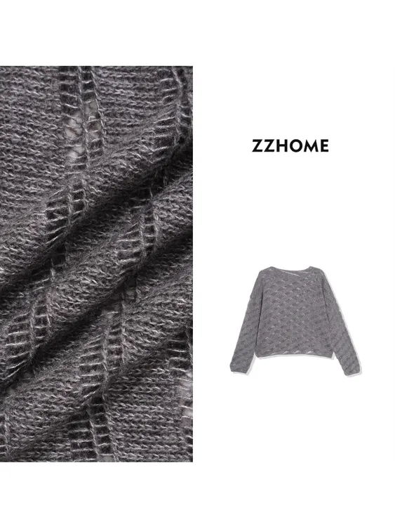 ZOZO HOME ｜织物之美失序冷经纬醋-酸，羊-绒上衣q171647p