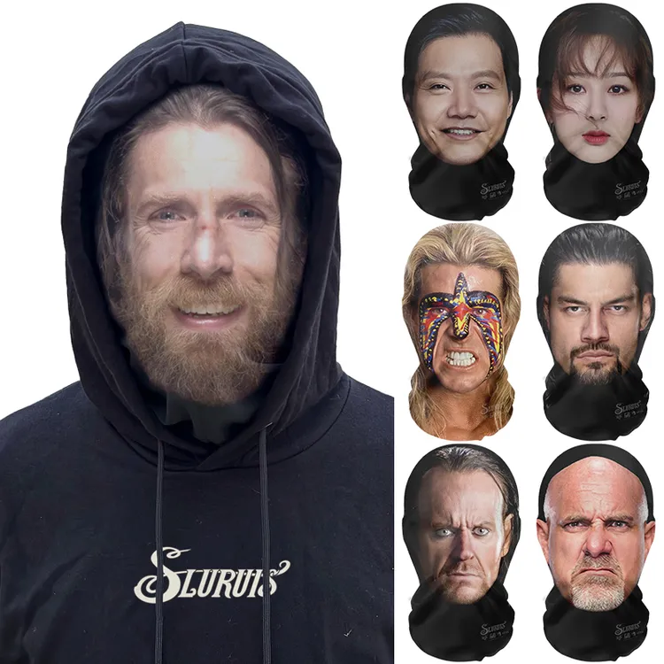 人脸面罩头套WWE强森布洛克送葬者塞纳聚会演出派对装扮恶搞面具