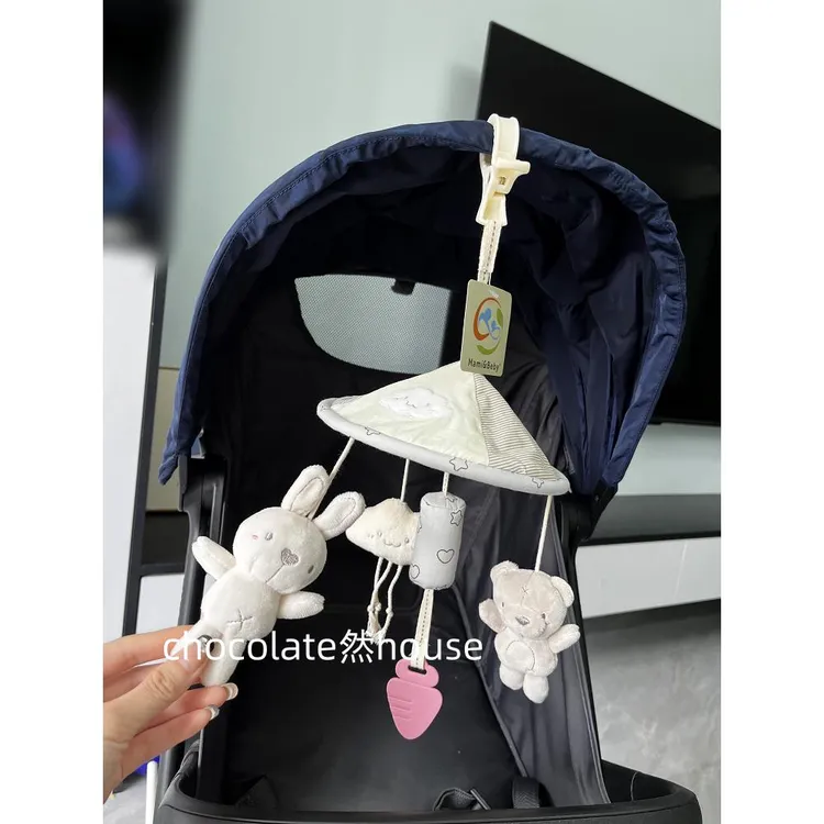 婴儿推车玩具挂件 宝宝风铃摇铃床铃玩具 出行汽车挂件安抚车挂