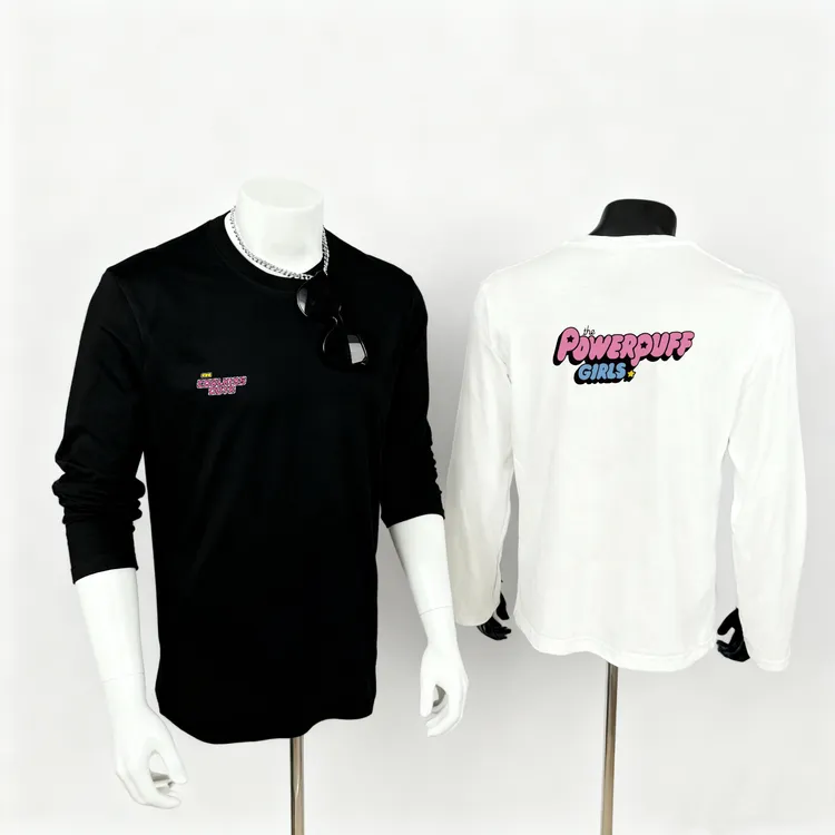 简约新款纯棉长袖圆领纯色时尚休闲百搭男士T恤上衣四季通用