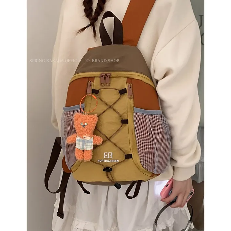 双肩包包女款爆款2025新款大容量中小学生书包户外运动出游背包