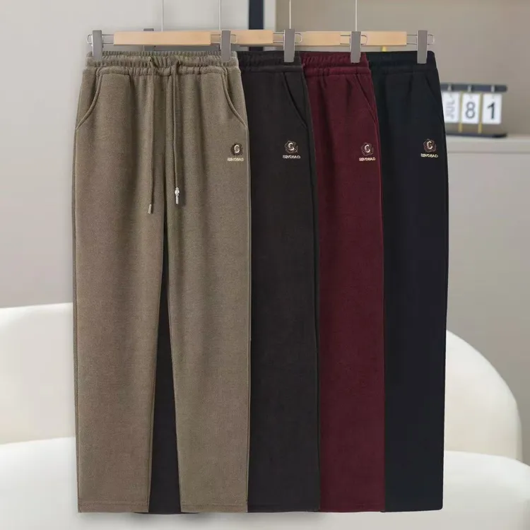 中老年立体装饰女士时尚小脚哈伦裤冬季休闲裤保暖加厚百搭长裤
