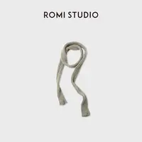 ROMI STUDIO“秋冬暖意”羊毛混纺柔韧蓬松叠戴针织围巾 RWCAP66457