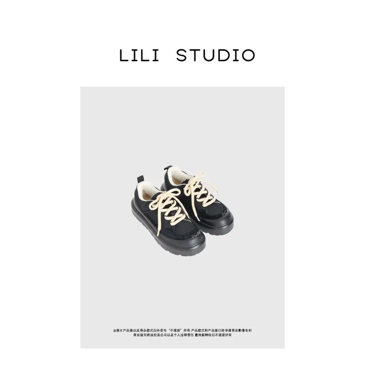 PCNY「黑糖生椰」不理理新款小众女装时尚洋气百搭高级休闲女鞋