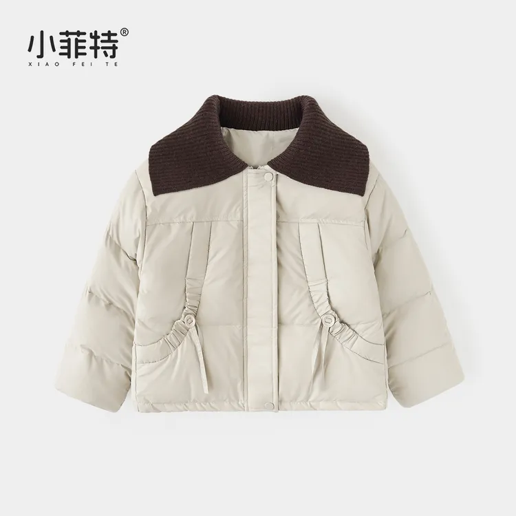 小菲特女童冬装加厚外套中大童保暖棉衣儿童休闲面包服BGYD57618