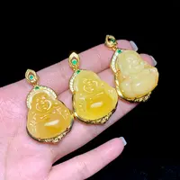 【云上好物】11 DS65665-S925银蜜蜡吊坠-多样性发一件-24x21mm（JG）