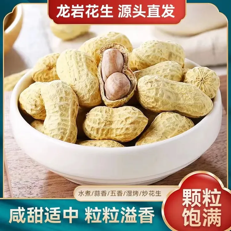【到手500g】精选龙岩花生蒜香五香花生零食特产追剧下酒零食花生