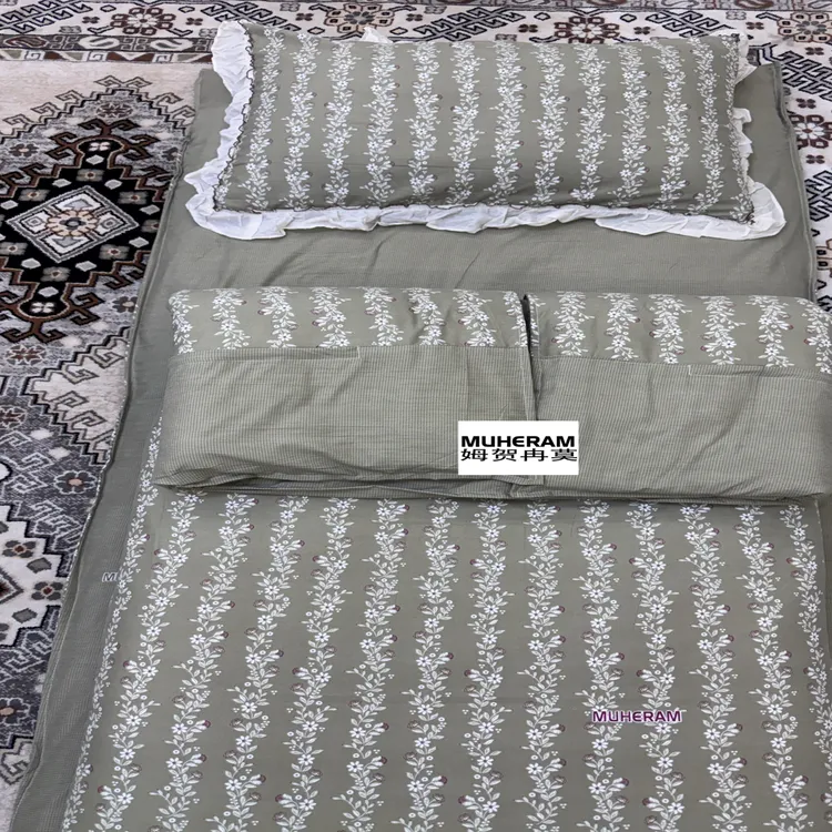 MUHERAM 家访的新款单人三件套枕套带蕾丝花边款 手感软 舒适透气