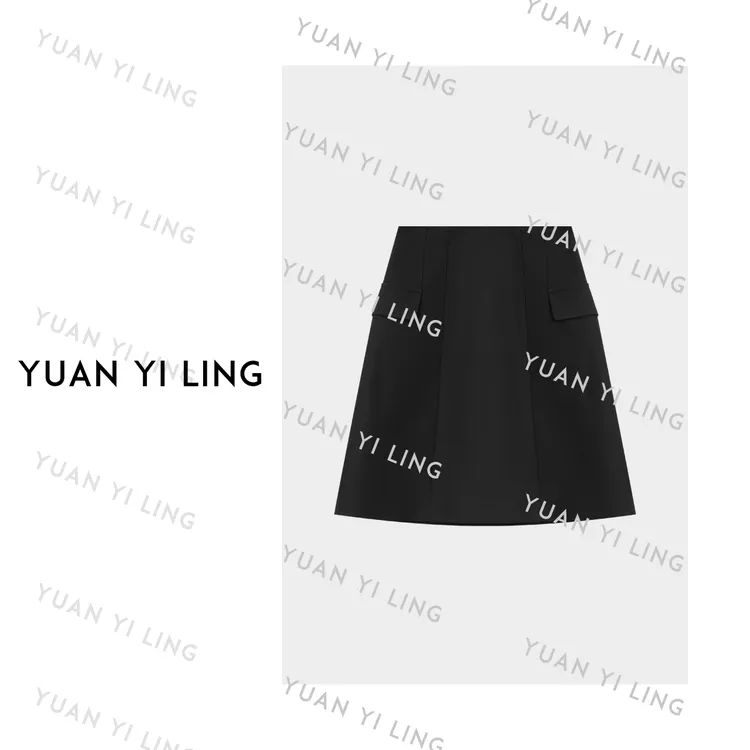 袁艺灵【巴黎回廊】25秋冬澳毛高腰显瘦通勤气质西装半身裙短裙3038