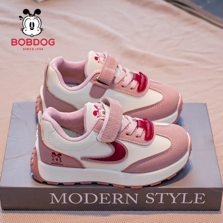 巴布豆女童秋季儿童鞋子阿甘百搭潮款男女中大童休闲儿童女童鞋子