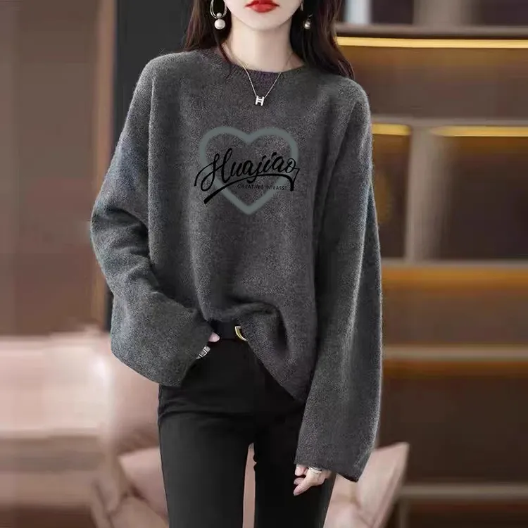 气质百搭高级感德绒打底衫欧货秋冬内搭宽松显瘦上衣保暖长袖T恤 