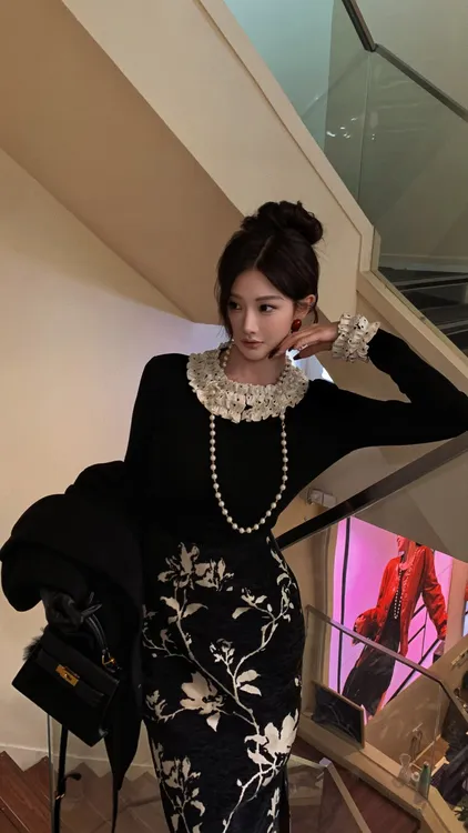 利达 NEW DADADA 秋冬法式复古简约长袖高级百搭针织上衣TCZ3320