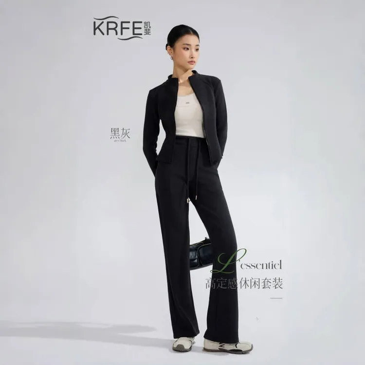 【笑笑专属】凯斐 LULU系云朵软糯防风立领小蛮腰高定套装休闲百搭